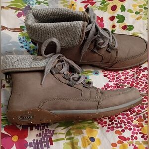 Chaco Barbary Women's Brownish Gray Ankle Boots Size 9